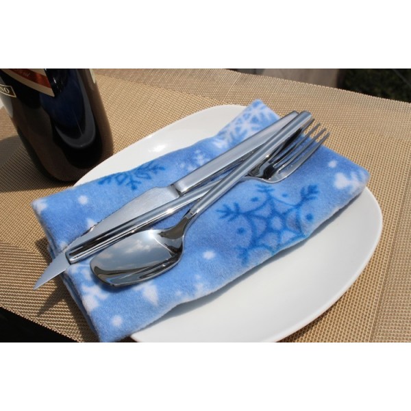 Christmas series of High quality meal mat/ placemat, western style food, dining table for Christmas ,Blue