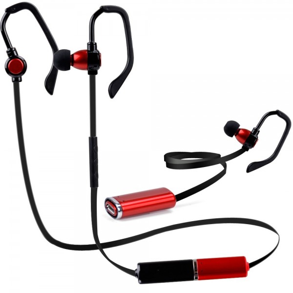 Replacement Battery Sport Wireless Bluetooth 4.1 Stereo Headset Headphone Earphone For iPhone Samsung LG Smart Phones,red