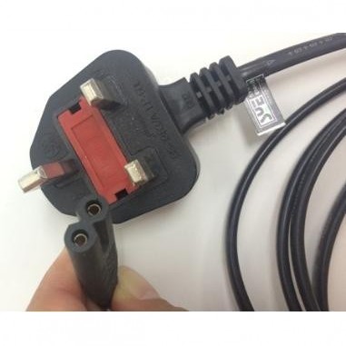 1.8M UK 2 PIN POWER LEAD CABLE PLUG CORD LAPTOP TV