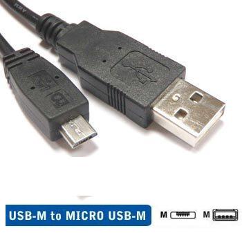 6FT USB CABLE TO MICRO USB TYPE B- FOR CELL PDA DATA