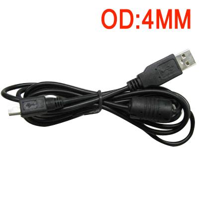 USB 2.0 black   USB A male to MINI 5PIN 5 PIN cable