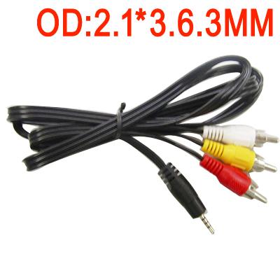 NEW 2.5MM MALE TO 3RCA AUDIO CABLE FOR MP3 PC iPOD MP4