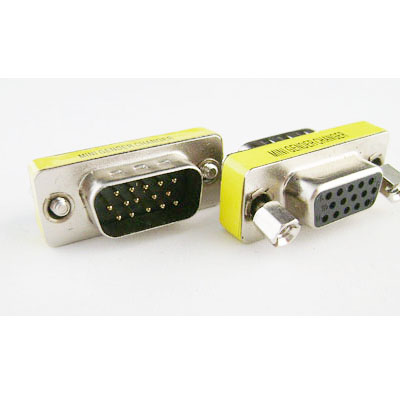 15 PIN VGA Male to Female Connector Adapter 2 PCS