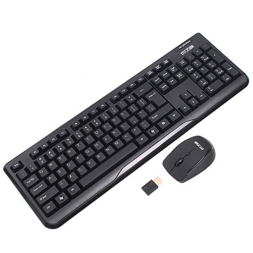 2.4G Wireless Waterproof Keyboard + 1000/1600 DPI Mouse Combo